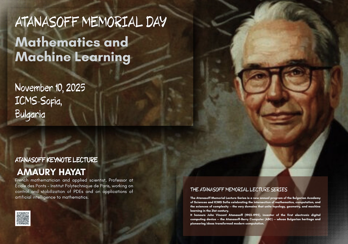 IMI-BAS Launches the Atanasoff Memorial Lecture Series Celebrating John Vincent Atanasoff